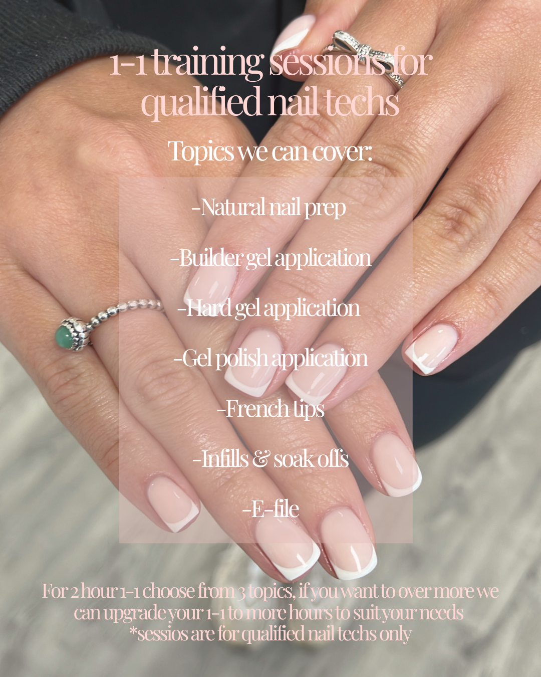 1-1 private 2 hour training session