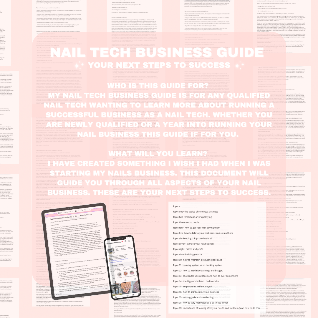 Nail Tech Business Guide- ebook