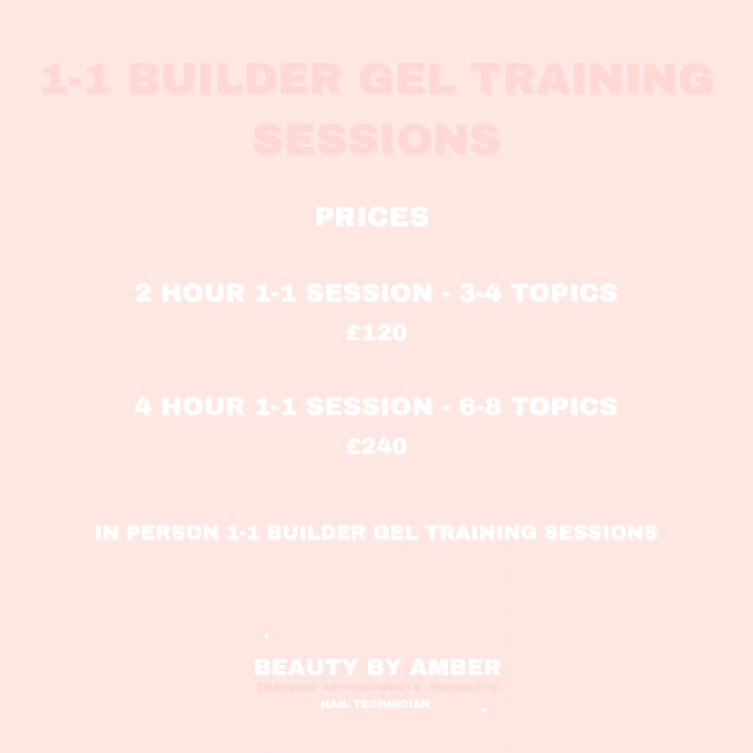 1-1 In Person Builder Gel Training Session - 4 Hours