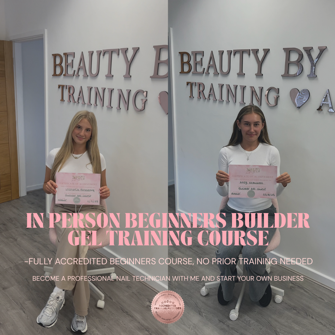 In person beginners builder gel & gel polish training course
