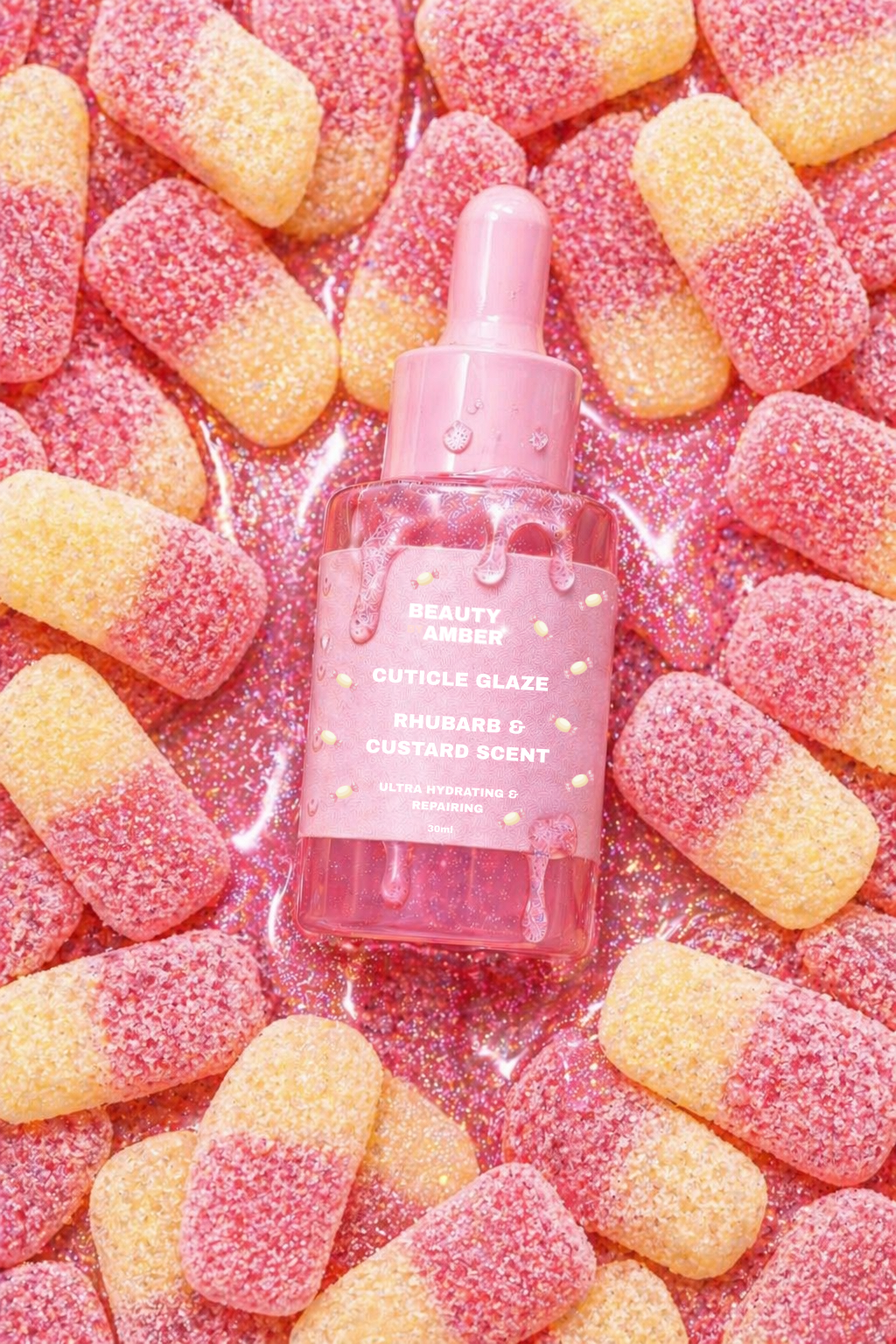 Cuticle glaze- Rhubarb & custard